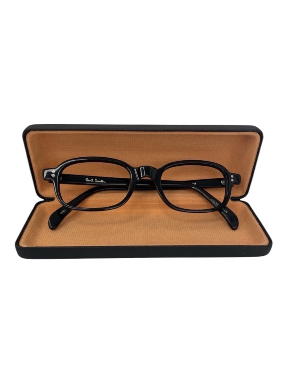 Paul Smith PS-201 OX Black Rectangular Eyeglass Frames Japan 49-20